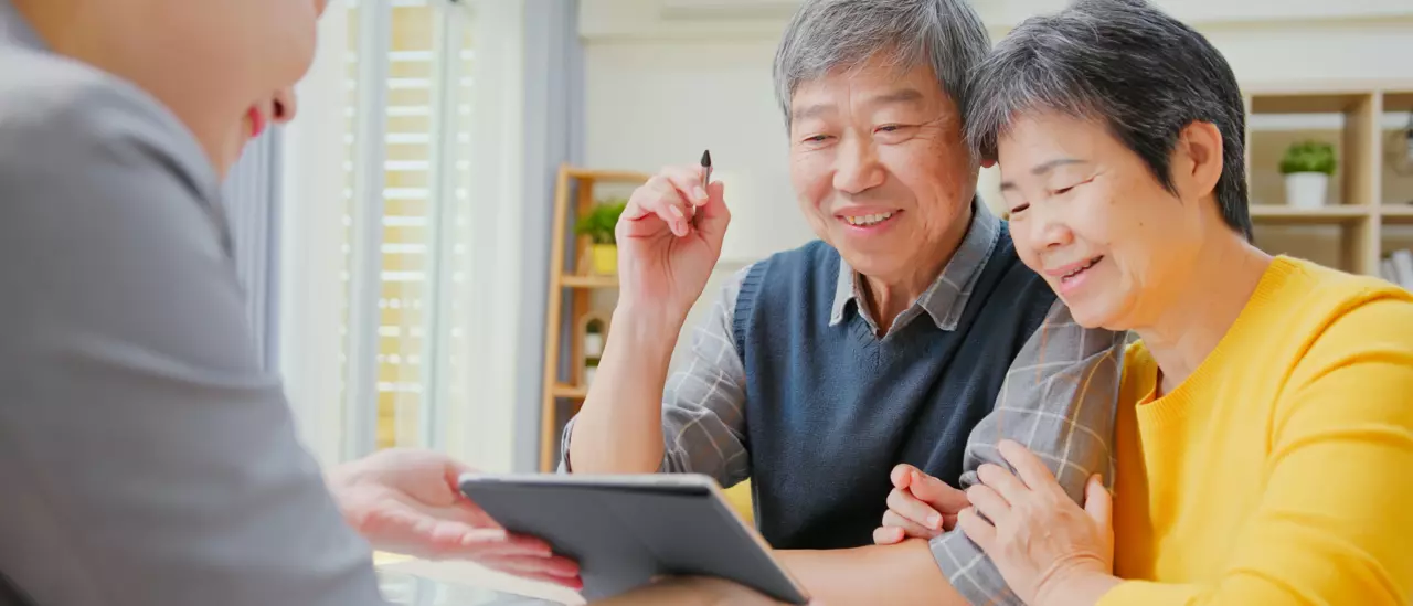 Older couple at doctors 