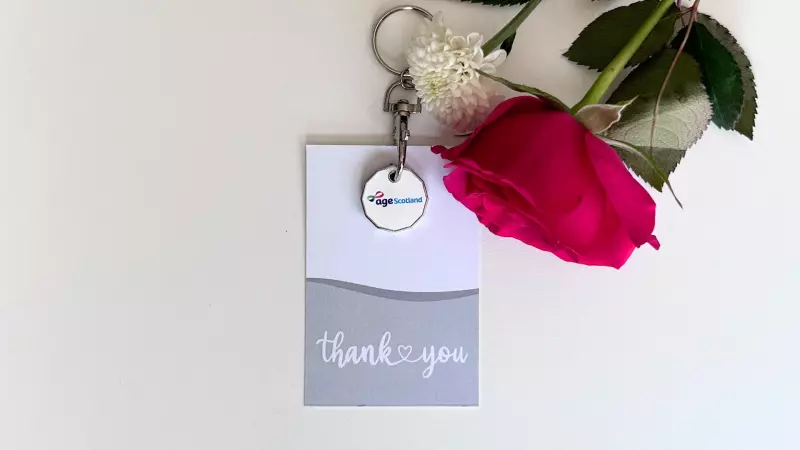 Flat thank you front floral