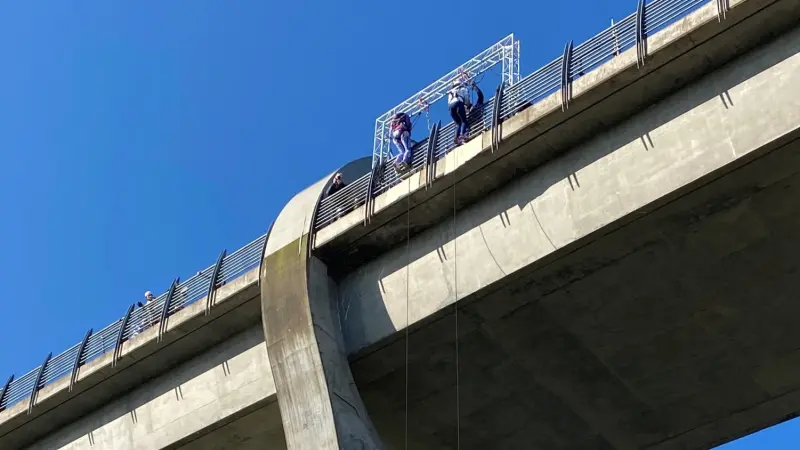 Falkirk Wheel Abseil 